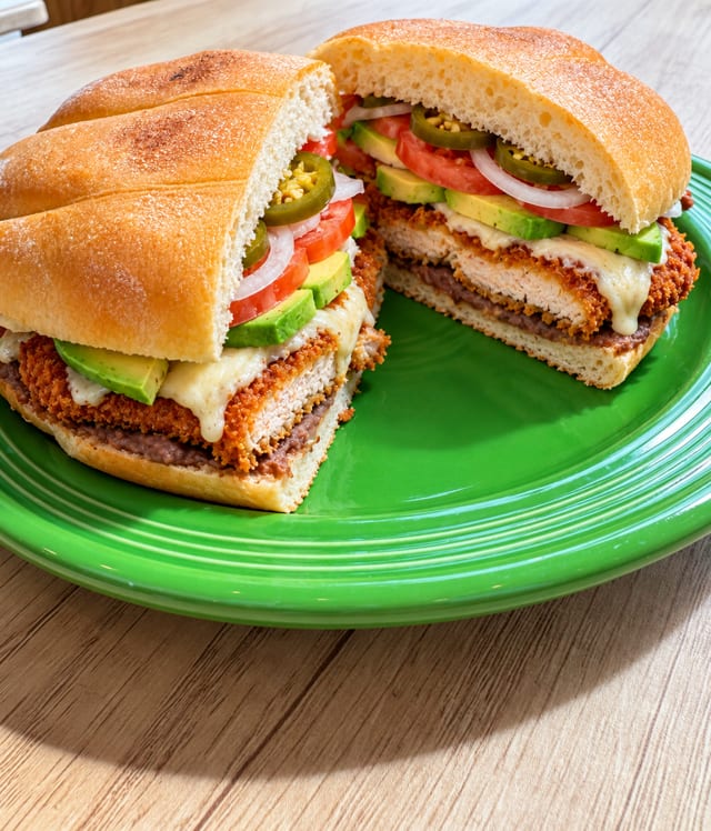 Chicken Milanesa Torta.