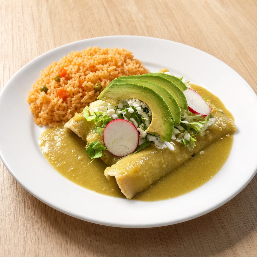 Chicken Enchiladas.