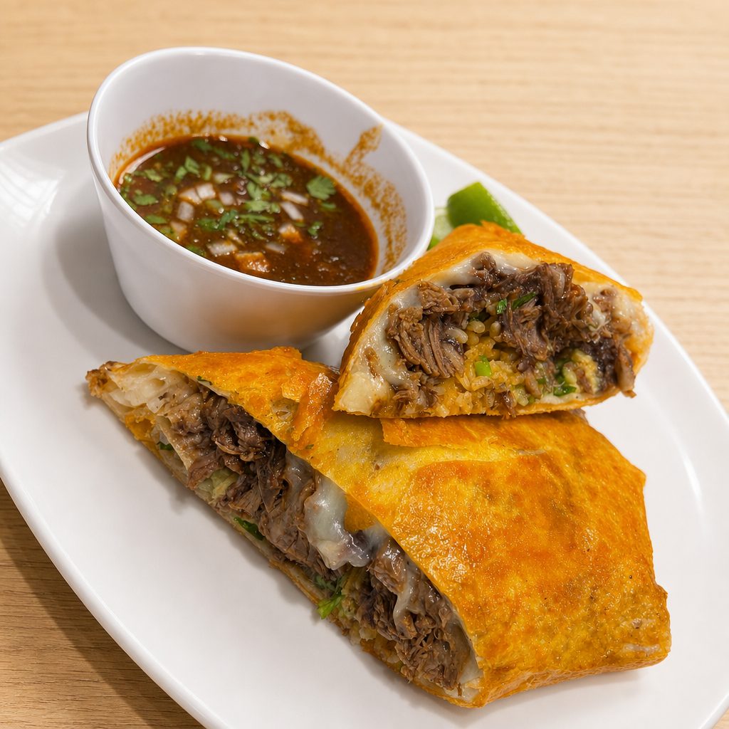 Beef Birria Burrito.